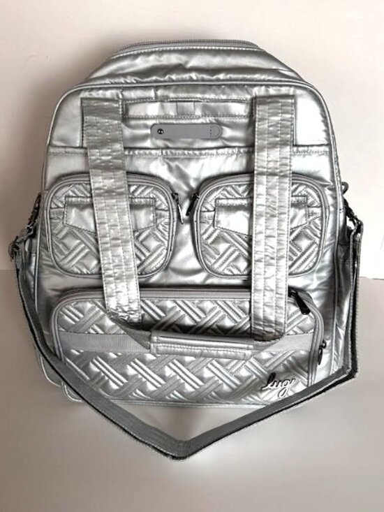 Lug Puddle Jumper LE Convertible Tote Bag Metallic Silver main image 14